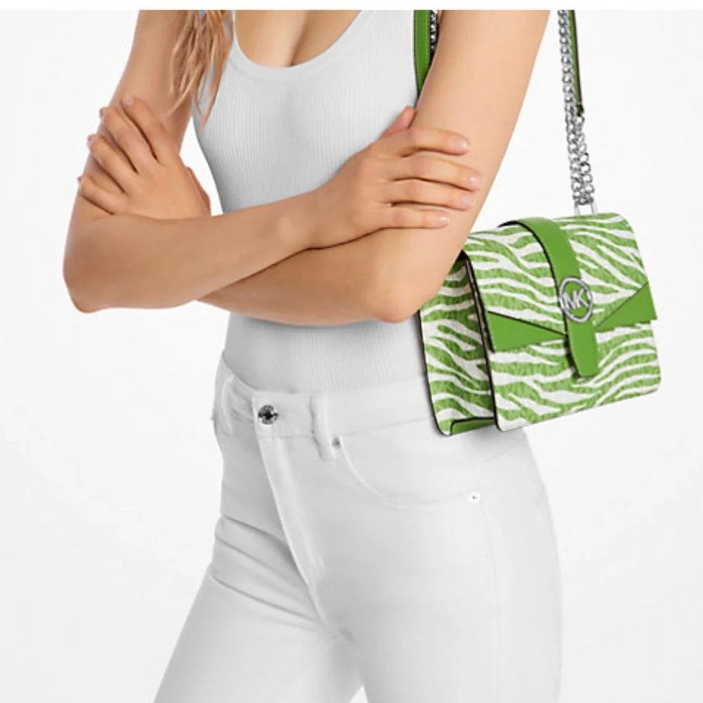 MICHAEL KORS - Greenwich Small Animal Print Logo Crossbody Bag - Picture 4 of 4